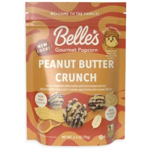 Belles Gourmet Candy Popcorn - Peanut Butter Crunch: 12-Piece Case