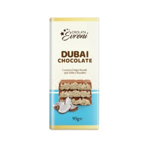 Eureni Dubai Coconut Crispy Kunefe and Milky Chocolate 95g