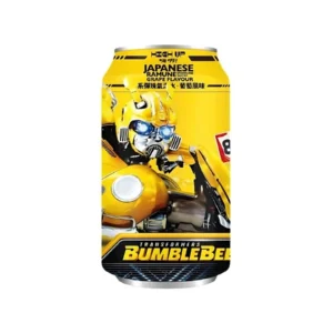 High Up Japanese Ramune Transformers BumbleBee Sparkling Water Grape flavor 330ml