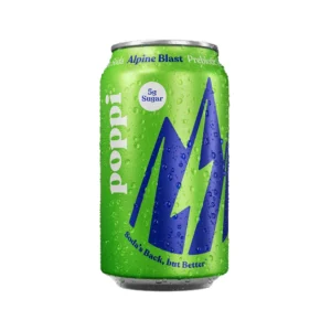 Poppi Prebiotic Soda Alpine Blast flavor 355ml
