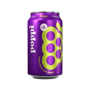 Poppi Prebiotic Soda Grape flavor 355ml