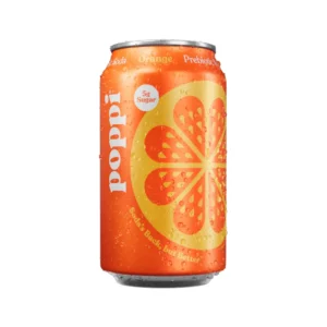 Poppi Prebiotic Soda Orange Cream flavor 355ml
