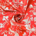 Church Cross Metallic Brocade