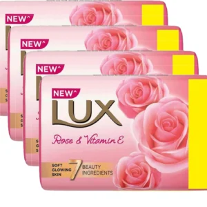 Lux Rose And Vitamin E Soap 100 G Pack Of 4+1